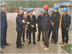 吳興區(qū)人大常委會(huì)黨組書記、主任吳旭一行調(diào)研市北32#地塊項(xiàng)目工程