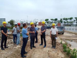 集團黨委委員、副總經理潘一品一行調研公司在建項目并聽取半年度項目